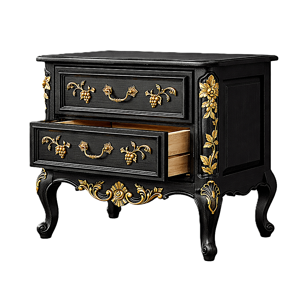 Château Botanique™ Hand - Carved Solid Wood Platform Bed & Bedroom Collection – handcrafted solid wood furniture