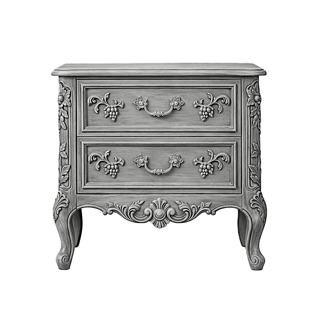 Château Botanique™ Hand - Carved Solid Wood Platform Bed & Bedroom Collection – handcrafted solid wood furniture