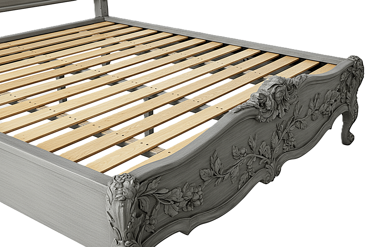 Château Botanique™ Hand - Carved Solid Wood Platform Bed & Bedroom Collection – handcrafted solid wood furniture