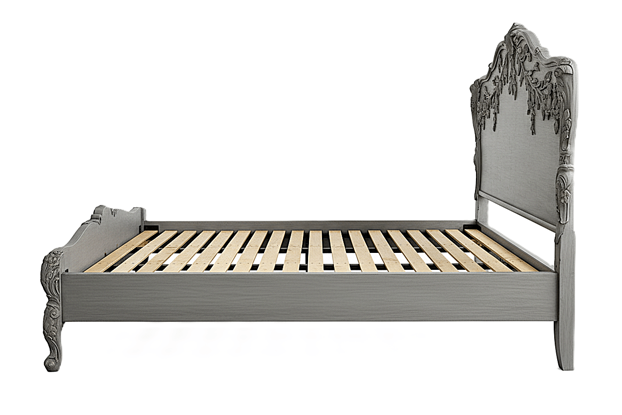 Château Botanique™ Hand - Carved Solid Wood Platform Bed & Bedroom Collection – handcrafted solid wood furniture