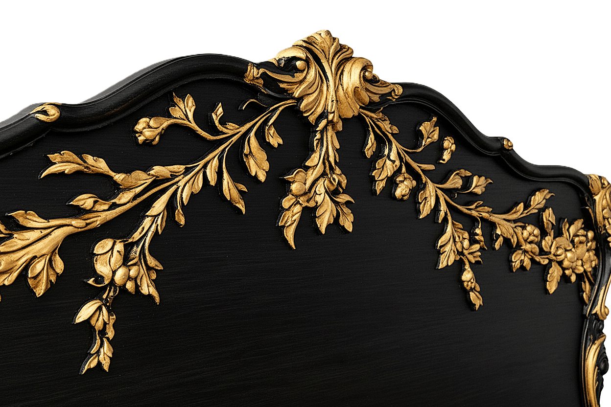 Château Botanique™ Hand - Carved Solid Wood Platform Bed & Bedroom Collection – handcrafted solid wood furniture