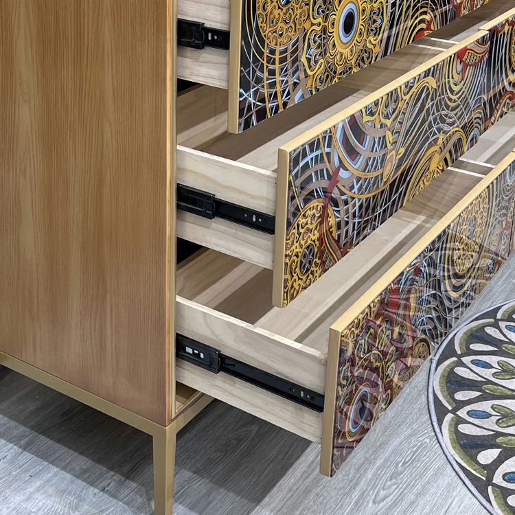 Contemporary Wood Storage Chest Dresser With Soft Closet Drawers – handcrafted solid wood furniture