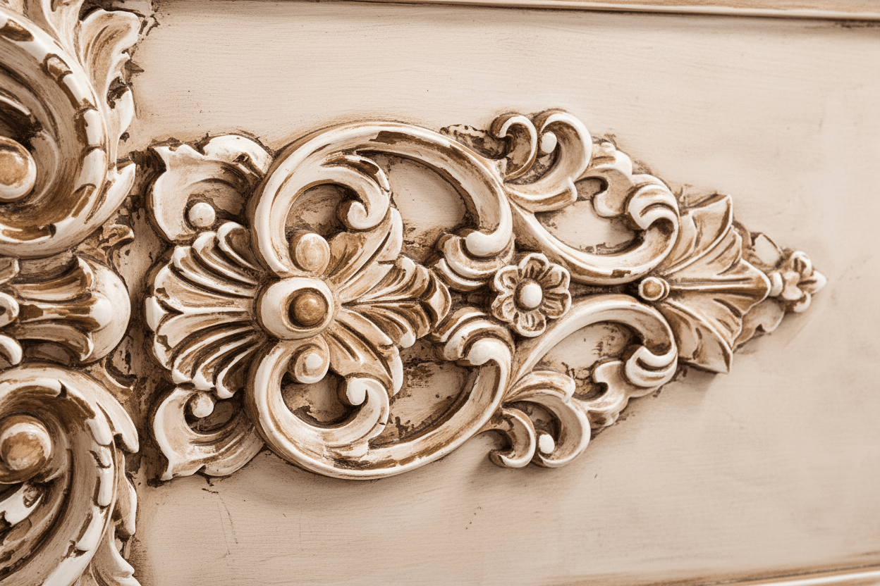 Cristallo™ Antique Hand - Carved Solid Wood Platform Bed & Bed Collection – handcrafted solid wood furniture