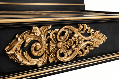 Cristallo™ Antique Hand - Carved Solid Wood Platform Bed & Bed Collection – handcrafted solid wood furniture