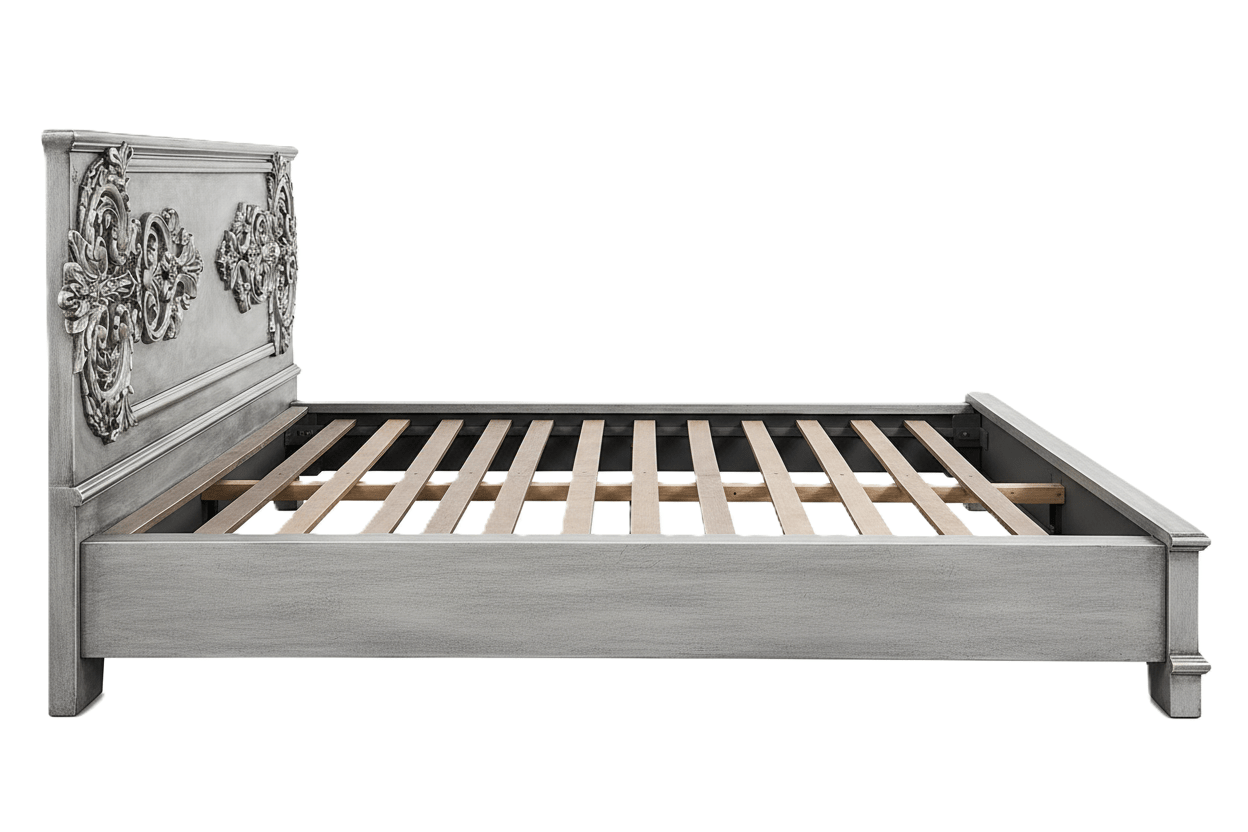 Cristallo™ Antique Hand - Carved Solid Wood Platform Bed & Bed Collection – handcrafted solid wood furniture