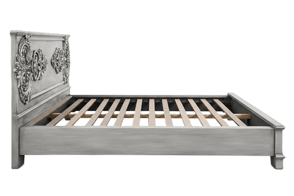 Cristallo™ Antique Hand - Carved Solid Wood Platform Bed & Bed Collection – handcrafted solid wood furniture