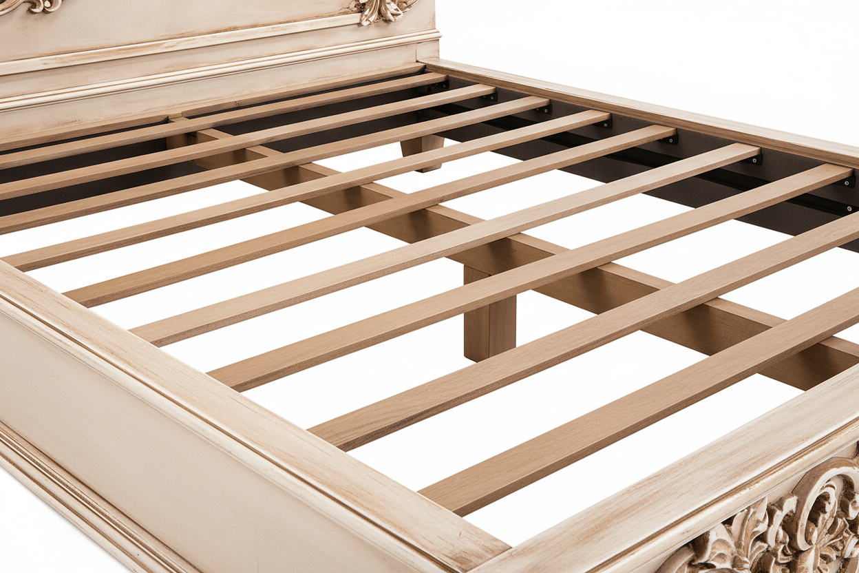 Cristallo™ Antique Hand - Carved Solid Wood Platform Bed & Bed Collection – handcrafted solid wood furniture