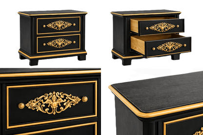 Cristallo™ Antique Hand - Carved Solid Wood Platform Bed & Bed Collection – handcrafted solid wood furniture