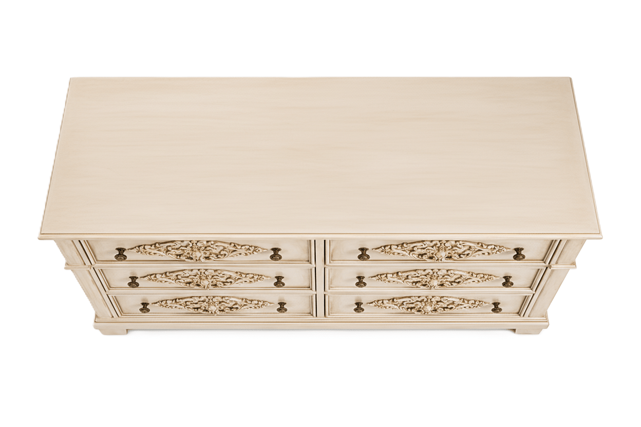 Cristallo™ Hand - Carved Solid Wood Dresser – handcrafted solid wood furniture