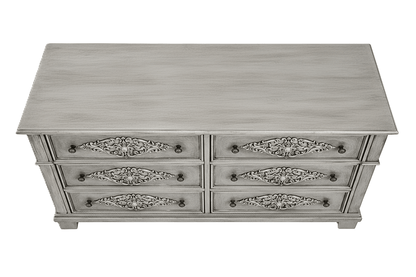 Cristallo™ Hand - Carved Solid Wood Dresser – handcrafted solid wood furniture