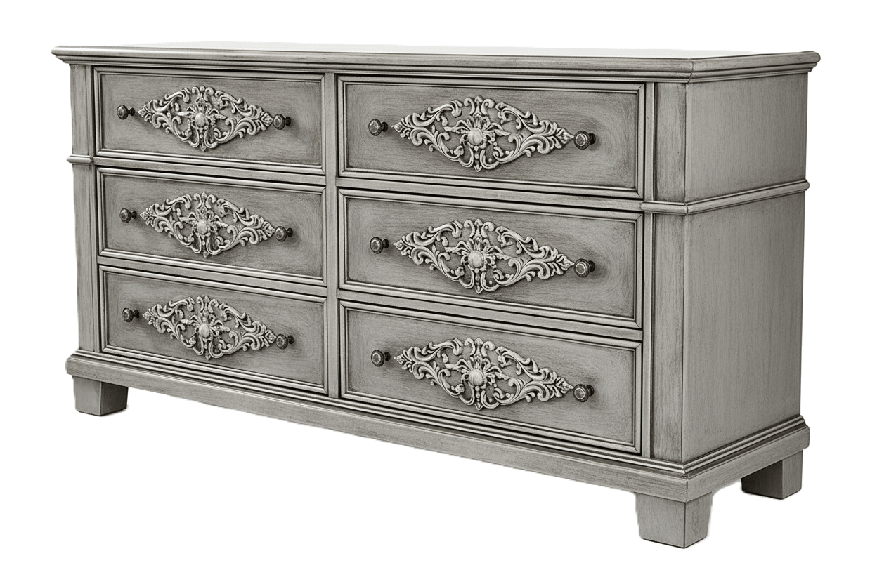 Cristallo™ Hand - Carved Solid Wood Dresser – handcrafted solid wood furniture