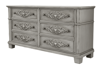 Cristallo™ Hand - Carved Solid Wood Dresser – handcrafted solid wood furniture