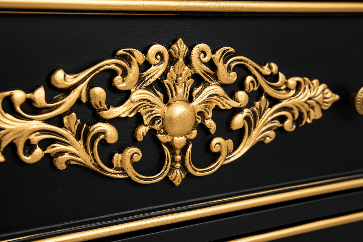 Cristallo™ Hand - Carved Solid Wood Dresser – handcrafted solid wood furniture