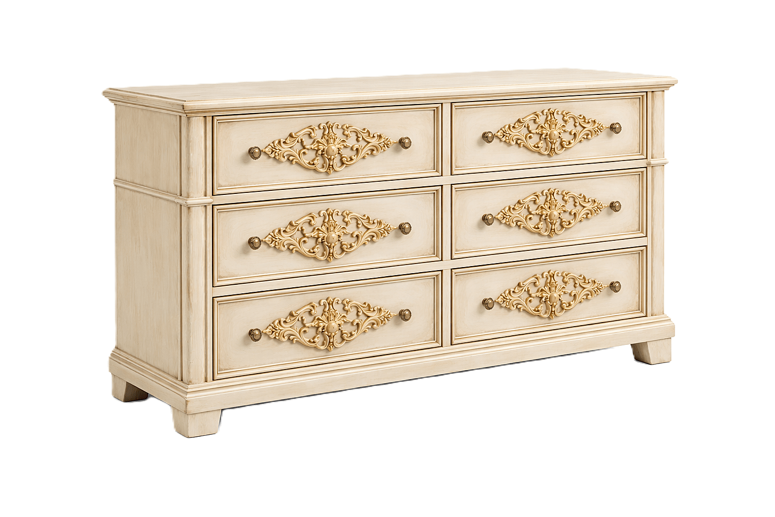 Cristallo™ Hand - Carved Solid Wood Dresser – handcrafted solid wood furniture