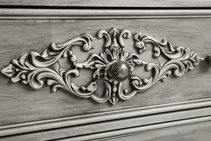 Cristallo™ Hand - Carved Solid Wood Dresser – handcrafted solid wood furniture