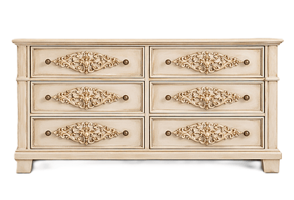 Cristallo™ Hand - Carved Solid Wood Dresser – handcrafted solid wood furniture