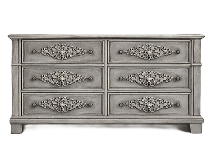 Cristallo™ Hand - Carved Solid Wood Dresser – handcrafted solid wood furniture