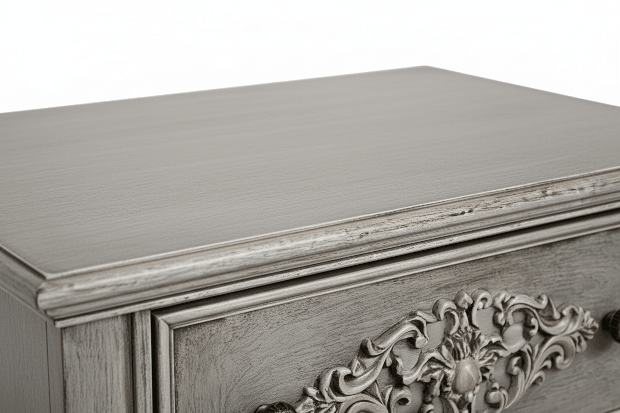 Cristallo™ Hand - Carved Solid Wood Nightstand – handcrafted solid wood furniture