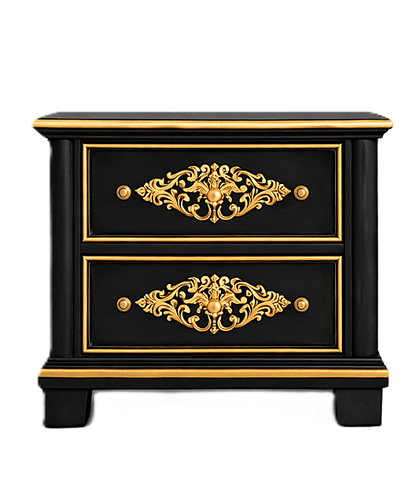 Cristallo™ Hand - Carved Solid Wood Nightstand – handcrafted solid wood furniture