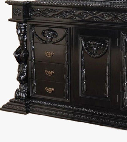 Daze Hand Carved Gothic Dresser – handcrafted solid wood furniture