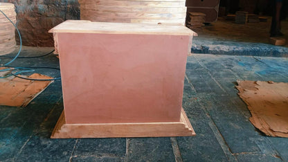 Daze Gothic Hand Carved Nightstand – handcrafted solid wood furniture