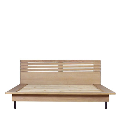 Dura Solid Wood Natural Bed – handcrafted solid wood furniture