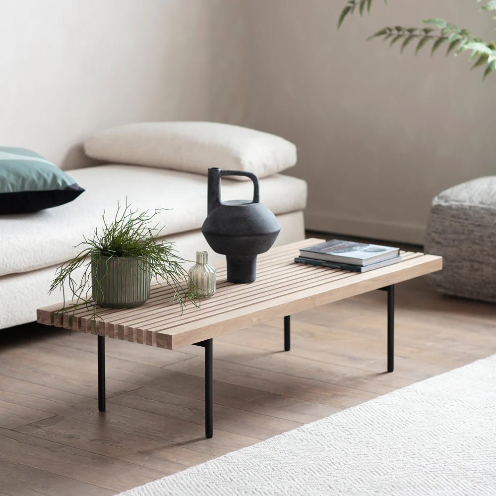 Dura Solid Wood Natural Coffee Table – handcrafted solid wood furniture