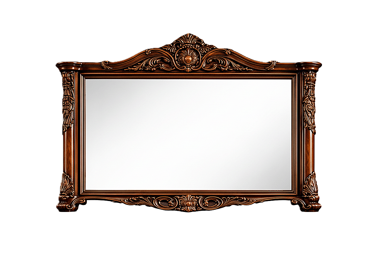 Eldoria Palace™ Hand - Carved Solid Teak Wood Dresser With Mirror Frame – handcrafted solid wood furniture