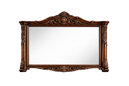 Eldoria Palace™ Hand - Carved Solid Teak Wood Dresser With Mirror Frame – handcrafted solid wood furniture