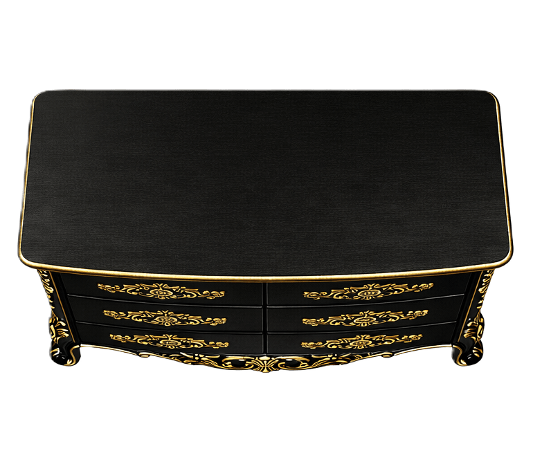 Eldoria Palace™ Hand - Carved Solid Teak Wood Dresser With Mirror Frame – handcrafted solid wood furniture