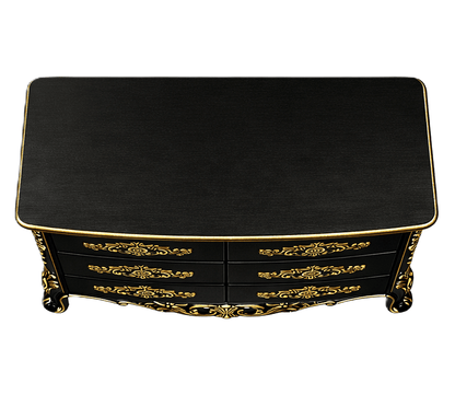 Eldoria Palace™ Hand - Carved Solid Teak Wood Dresser With Mirror Frame – handcrafted solid wood furniture