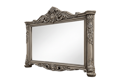 Eldoria Palace™ Hand - Carved Solid Teak Wood Dresser With Mirror Frame – handcrafted solid wood furniture