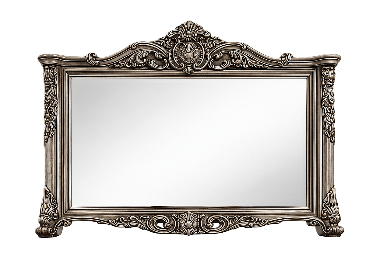 Eldoria Palace™ Hand - Carved Solid Teak Wood Dresser With Mirror Frame – handcrafted solid wood furniture