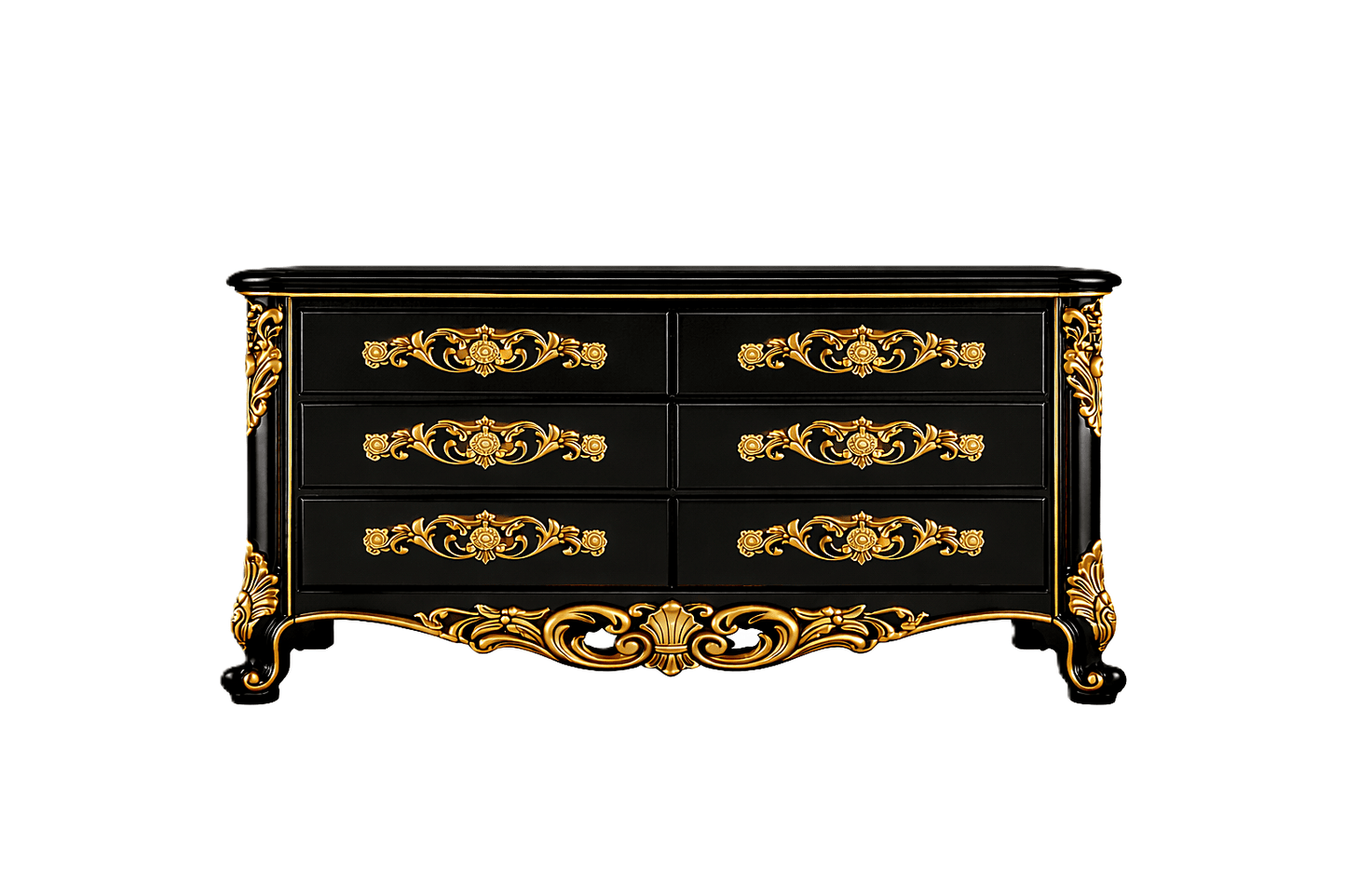 Eldoria Palace™ Hand - Carved Solid Teak Wood Dresser With Mirror Frame – handcrafted solid wood furniture