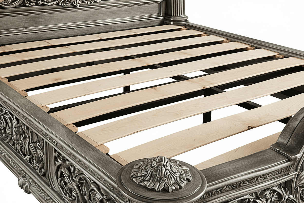 Eldoria Palace™ Hand - Carved Solid Teak Wood Platform Bed & Bedroom Collection – handcrafted solid wood furniture