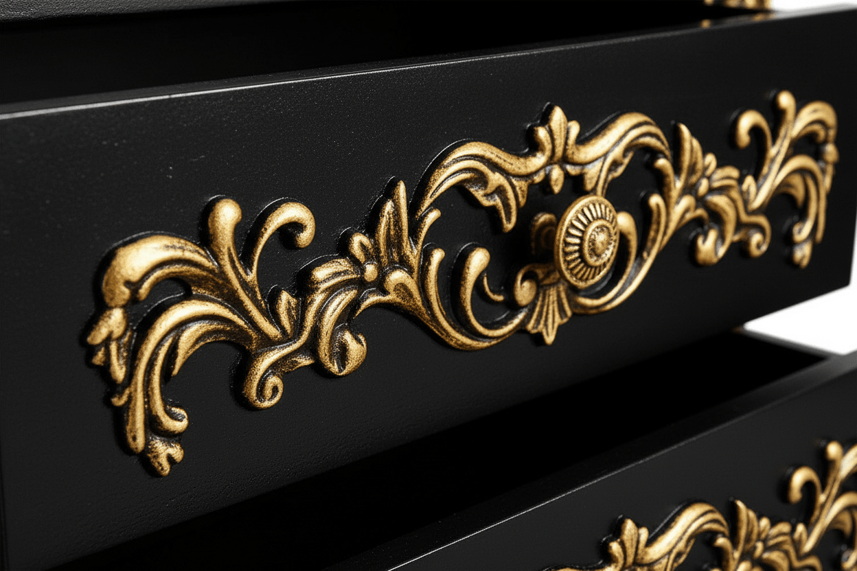 Eldoria Palace™ Hand - Carved Solid Teak Wood Platform Bed & Bedroom Collection – handcrafted solid wood furniture