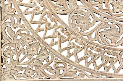 Alamid Hand carved Indian Bed