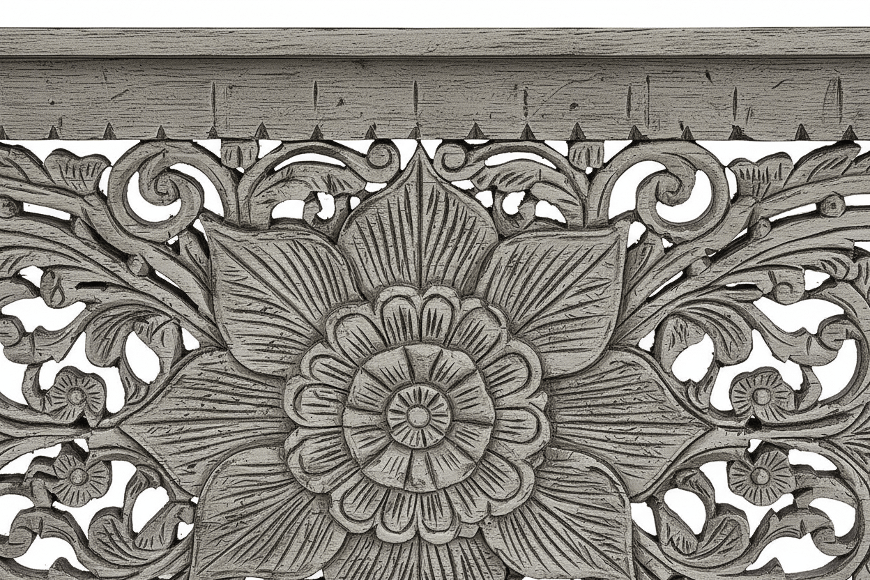 Florentia Crest™ Hand - Carved Solid Wood Platform Bed & Bedroom Collection – handcrafted solid wood furniture