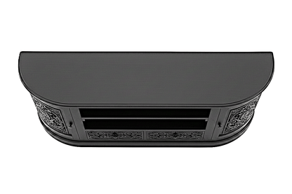 Florentia Crest™ Hand - Carved Solid Wood TV Console & Entertainment Center – handcrafted solid wood furniture