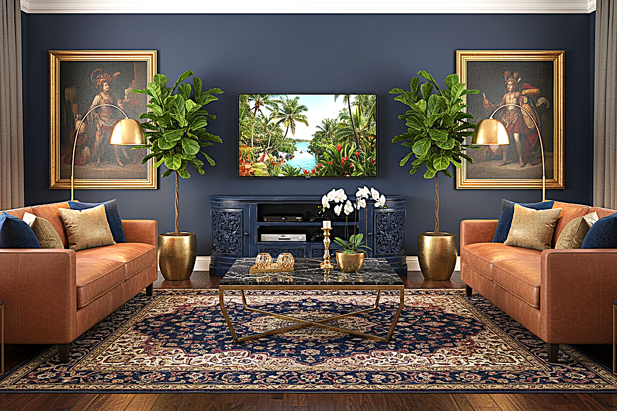 Florentia Crest™ Hand - Carved Solid Wood TV Console & Entertainment Center – handcrafted solid wood furniture