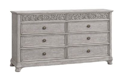 Florentia Royale™ Hand - Carved Solid Wood Dresser (6 Drawer) – handcrafted solid wood furniture