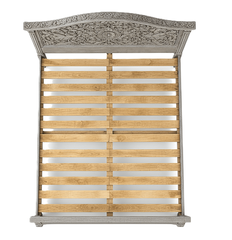 Florentia Royale™ Hand - Carved Solid Wood Platform Bed & Bedroom Collection – handcrafted solid wood furniture