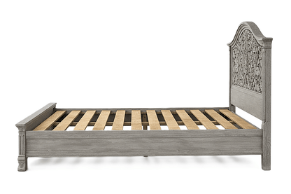 Florentia Royale™ Hand - Carved Solid Wood Platform Bed & Bedroom Collection – handcrafted solid wood furniture