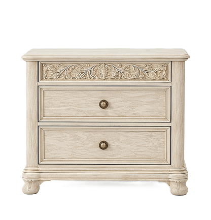 Florentia Royale™ Hand - Carved Solid Wood Platform Bed & Bedroom Collection – handcrafted solid wood furniture
