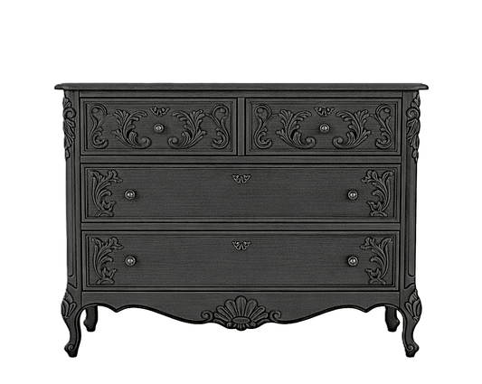 French Country Hand - Carved Solid Wood Platform Bed / Bedroom Collection – handcrafted solid wood furniture