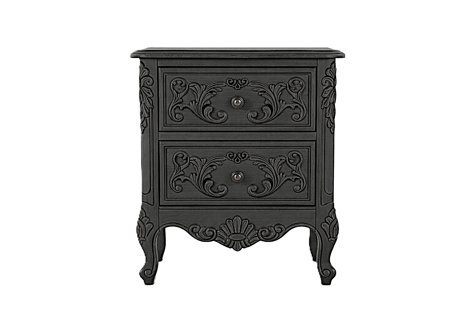 French Country Hand - Carved Solid Wood Platform Bed / Bedroom Collection – handcrafted solid wood furniture