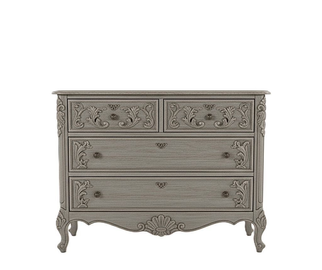 French Country Hand - Carved Solid Wood Platform Bed / Bedroom Collection – handcrafted solid wood furniture