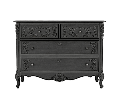 French Country Hand - Carved Solid Wood Platform Bed / Bedroom Collection – handcrafted solid wood furniture