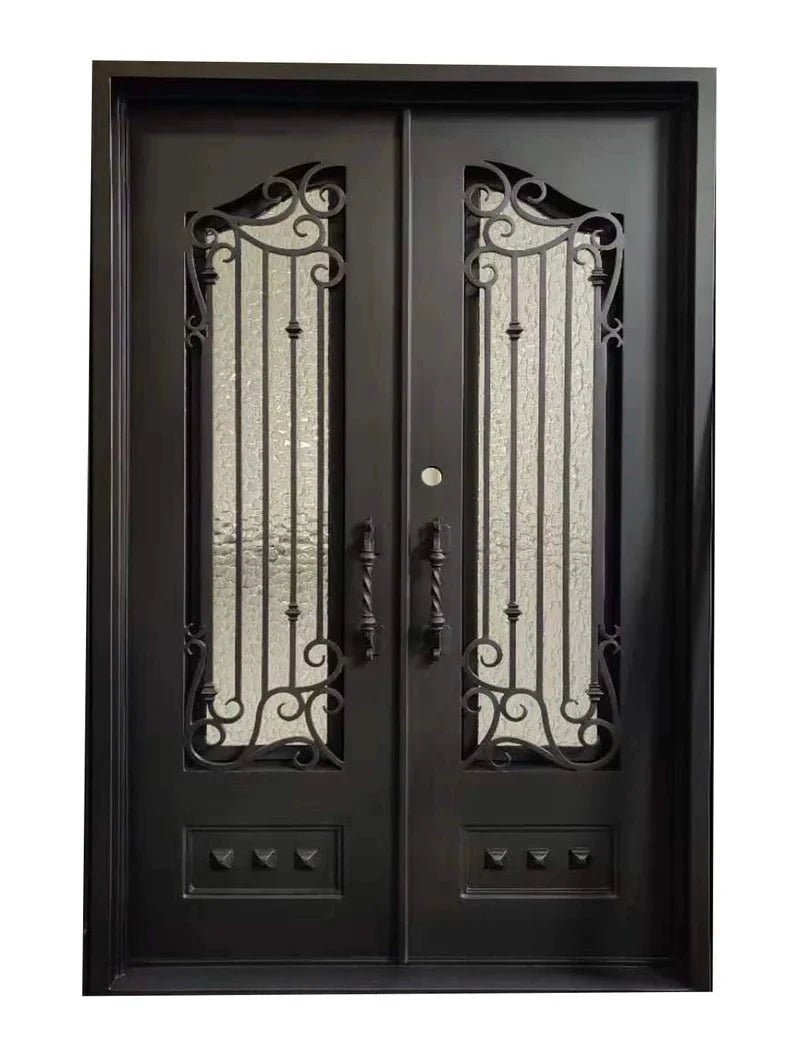 Goodbay Wrought Iron Double Door – handcrafted solid wood furniture
