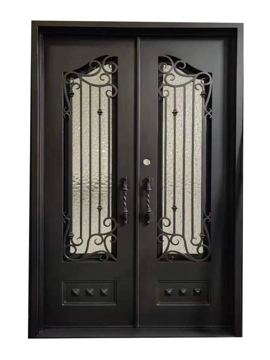 Goodbay Wrought Iron Double Door – handcrafted solid wood furniture